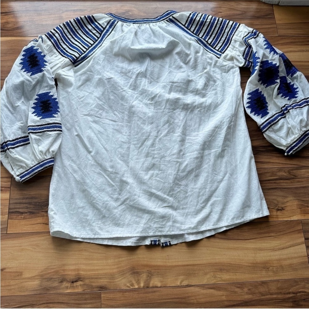 Style mafia boho embroidered blouse L - Picture 6 of 6